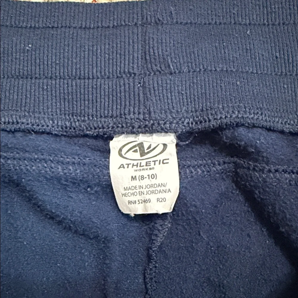 Athletic Works Navy Joggers - M 8-10 - Picture 2 of 5